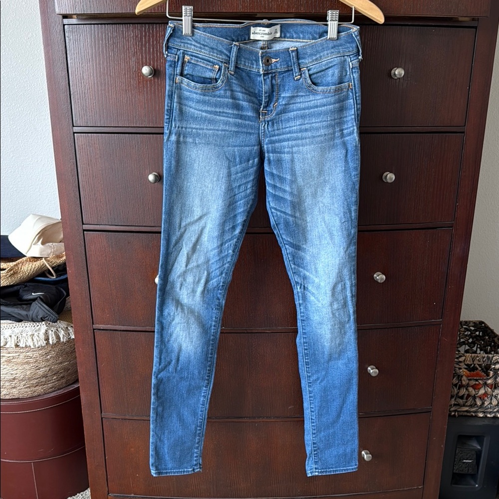 Abercrombie Kids Blue Skinny Jeans Medium Wash